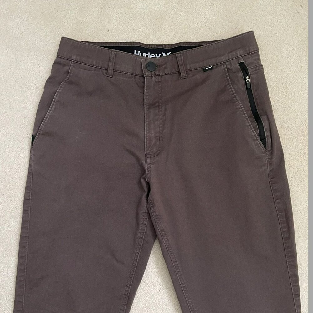 Hurley Regular Fit Chino Brown Straight Leg Men's Size 30 x 30 - Picture 5 of 7